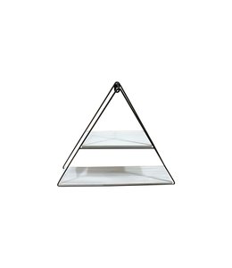 LAUREN TAYLOR METAL FRAME COMMODITY WALL SHELF 16X4X20"