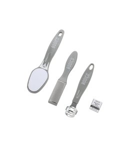 3pc PEDICURE CARE SET w/CALLUS SHAVER, RASP, & FILE