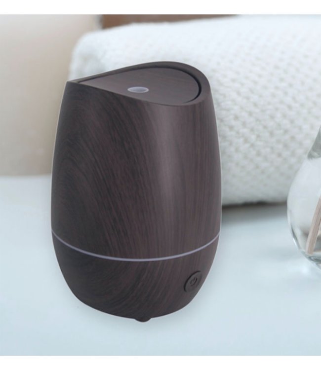 LAUREN TAYLOR DARK WOOD LOOK ESSENTIAL OIL LED DIFFUSER 90ML