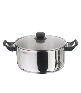 A LA CUISINE STAINLESS STEEL DUTCH OVEN W/GLASS LID 9"/24cm