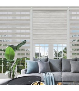 MAISON CONDELLE CORDLESS WOOD-LOOK DAY AND NIGHT ROLLER BLINDS