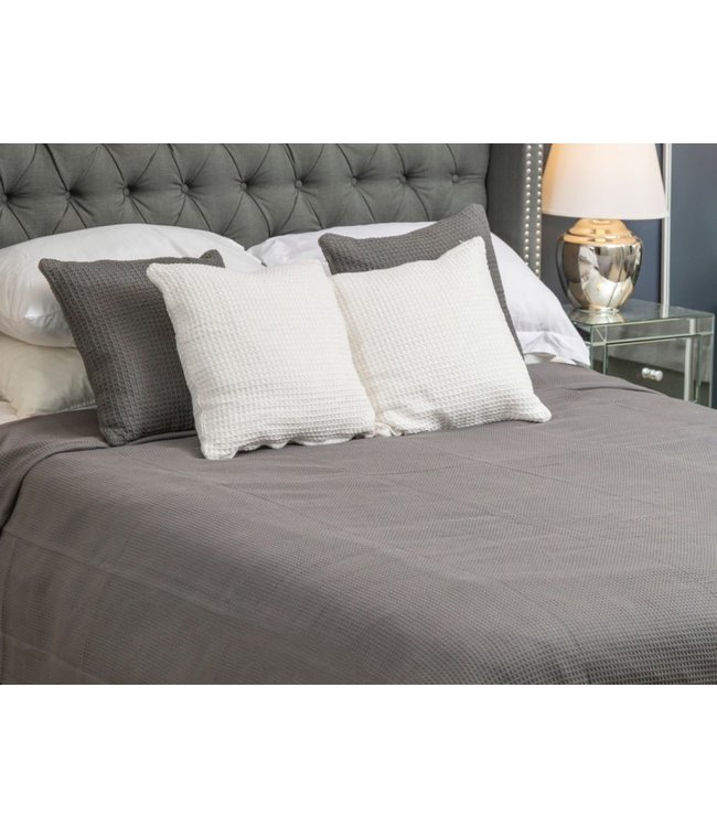 100% COTTON WAFFLE WEAVE HONEYCOMB BLANKET