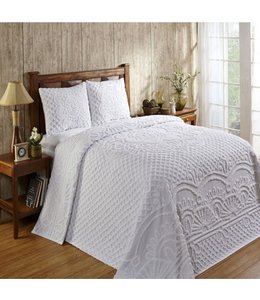 TREVOR 100% COTTON TUFTED BEDSPREAD SET