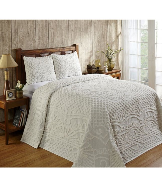 TREVOR 100 COTTON TUFTED BEDSPREAD SET Oxford Mills Home Fashion