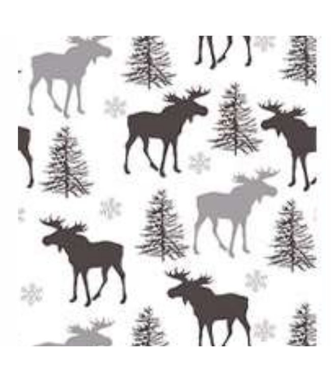 RUSTIC CABIN WINTER WONDERLAND MICROFLEECE SHEET SET