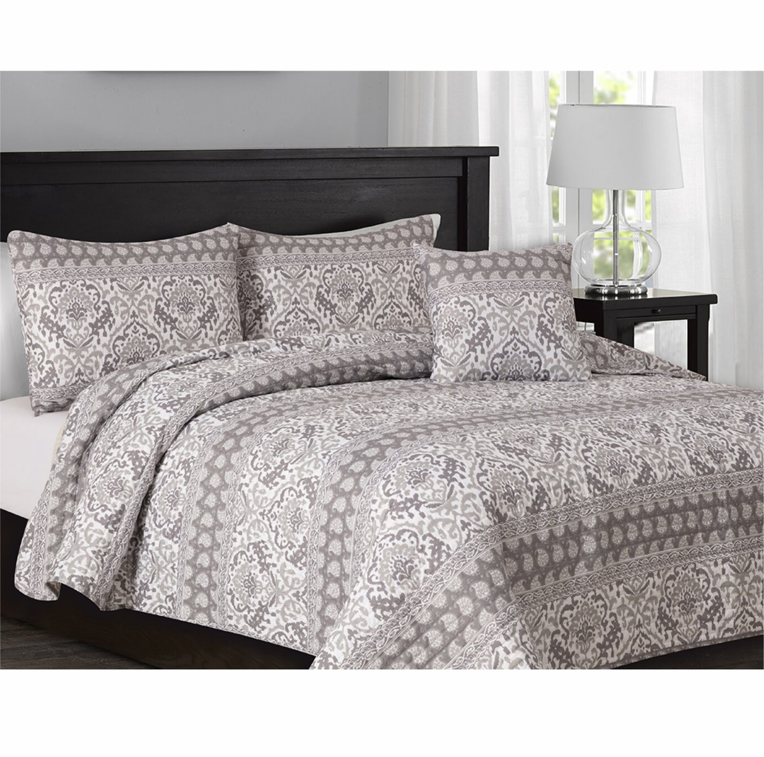 CAIRO QUILT SET GREY - Oxford Mills Home Fashion Factory Outlet and ...