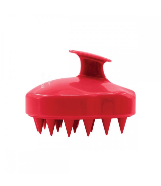 WATTS ON SCALP MASSAGE BRUSH RED / BLACK 3.5X3.1X2.8"