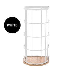 STUDIO 707 BAMBOO TOILET PAPER ROLL HOLDER MATTE WHITE