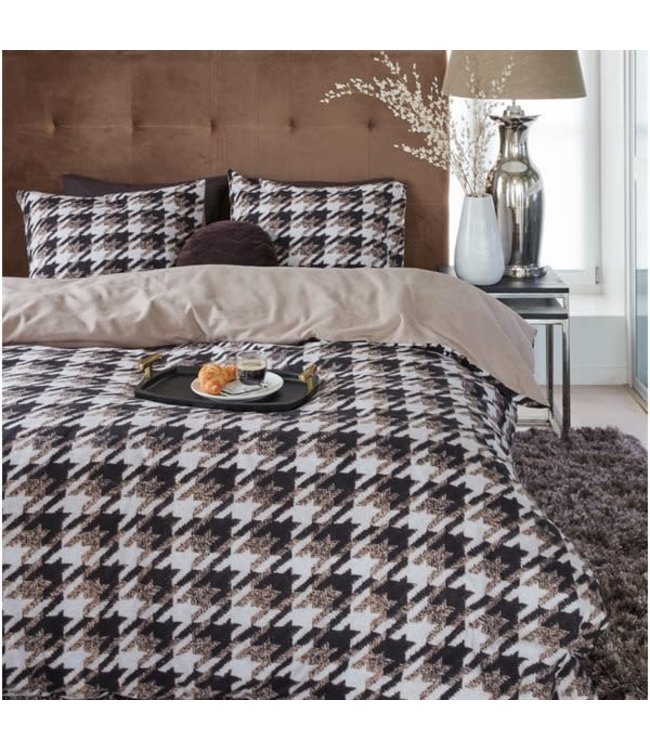 JO&ME PIED DE POULE FLANELLE DUVET COVER