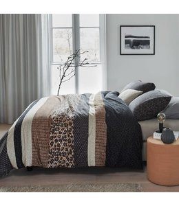 FAUVE LEOPARD PRINT DUVET COVER