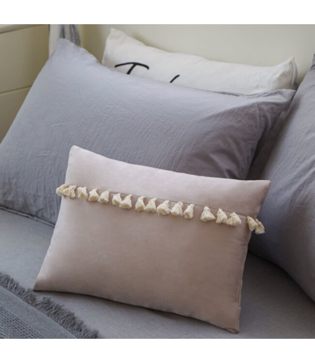 LAUREN TAYLOR AURELIA LUMBAR CUSHION ROSE 12X18"