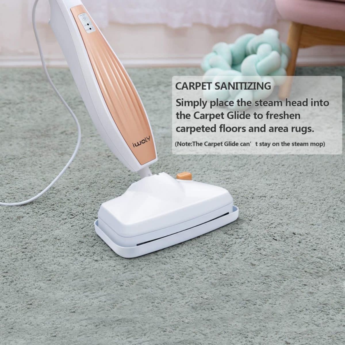 STEAM MOP WHITE 410ml - Oxford Mills Home Fashion Factory Outlet