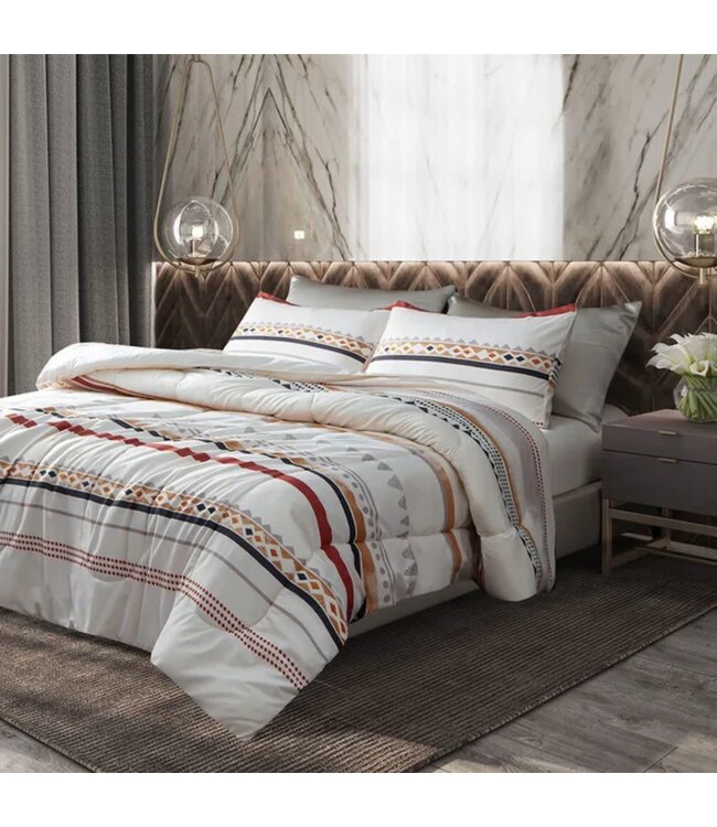 DAKOTA COMFORTER SET  EARTH TONES