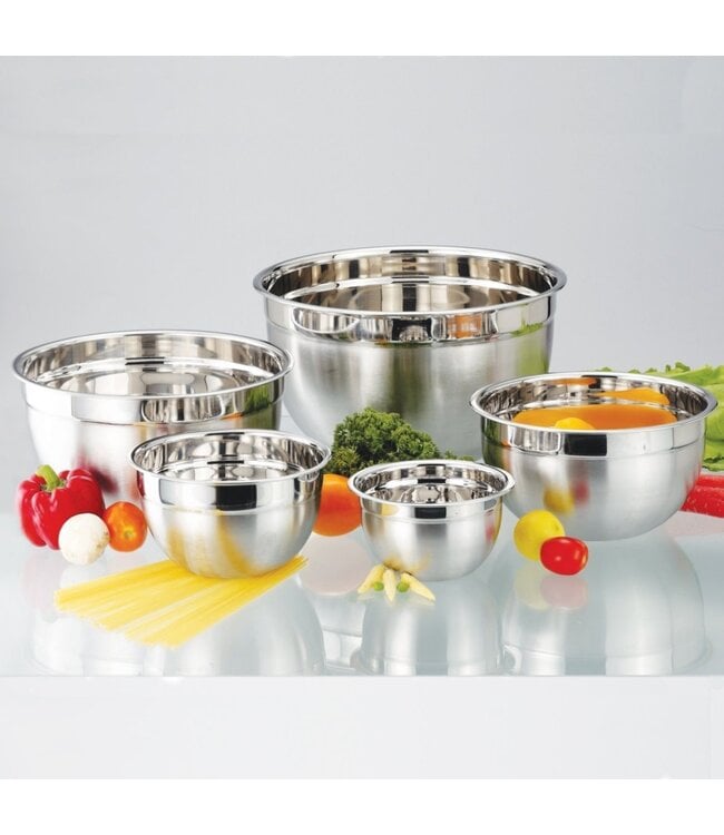 A LA CUISINE 5pc STAINLESS STEEL MIXING BOWL SET