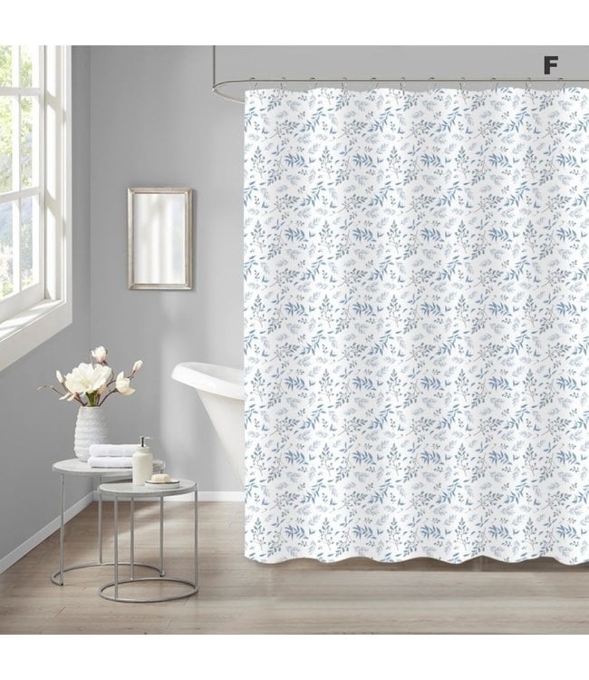 SELINA SHOWER CURTAIN AST 70X72" Oxford Mills Home Fashion Factory