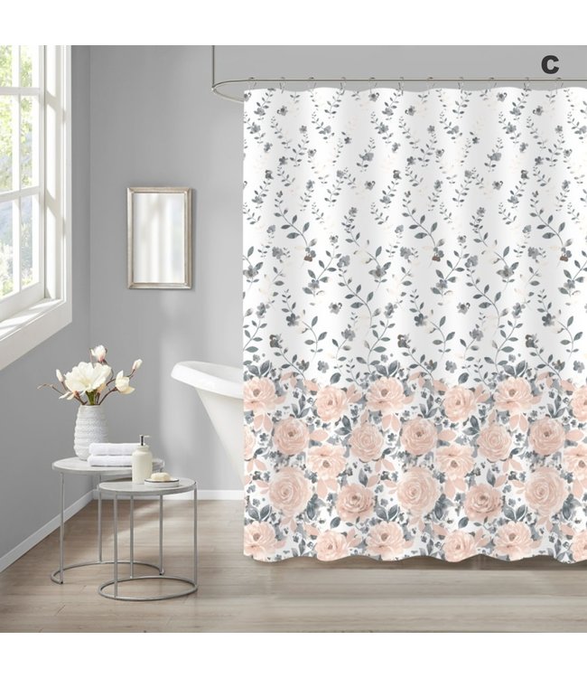 SELINA SHOWER CURTAIN AST 70X72"