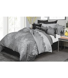 SOFIA 2pc COTTON 330tc DUVET COVER SET GREY TWIN