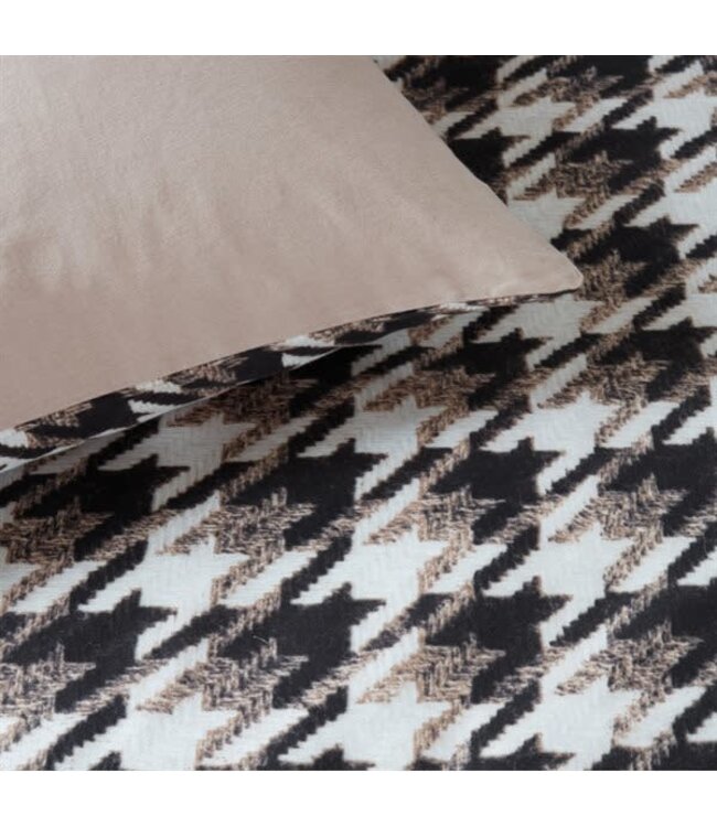 JO&ME PIED DE POULE FLANELLE DUVET COVER