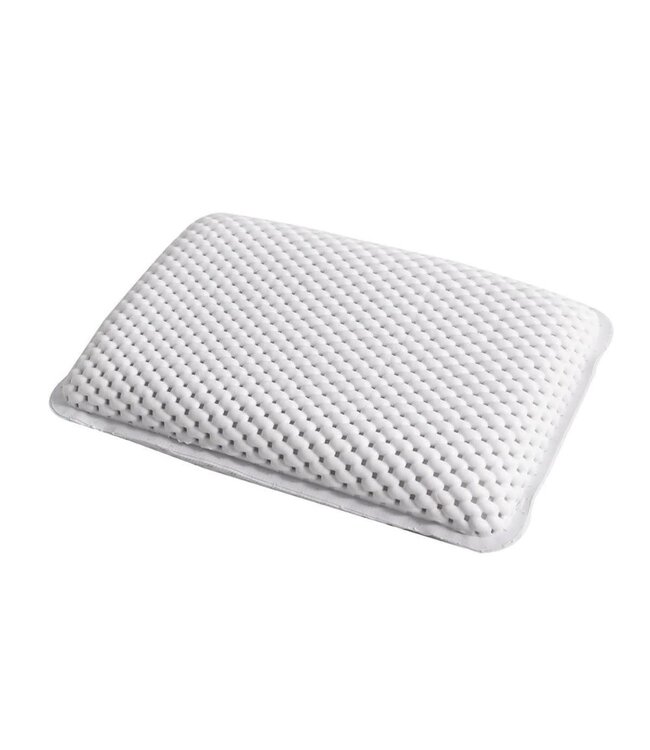 LAUREN TAYLOR BATH PILLOW w/SUCTION CUPS WHITE