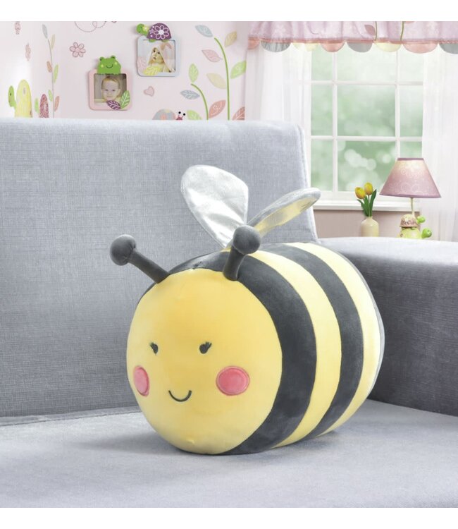 mari & mac KIDS PLUSH NOVELTY CUSHION BUMBLE BEE