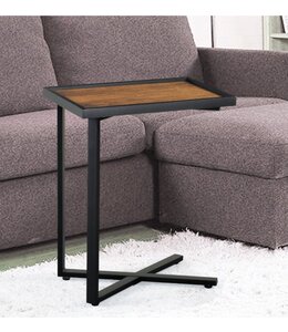 ATELIER DU NORD RECTANGULAR ACCENT TRAY TABLE BROWN/BLACK 22"