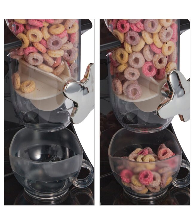 A LA CUISINE DOUBLE CEREAL DISPENSER BLACK/WHITE 3L