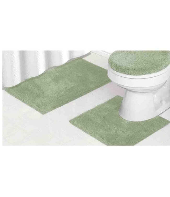 SPA 3pc BATH MAT w/LATEX BACK AST