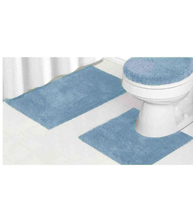 SPA 3pc BATH MAT w/LATEX BACK AST