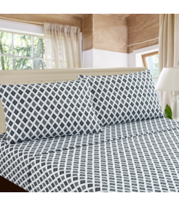 LELAND MICROFIBER SHEET SET BLUE