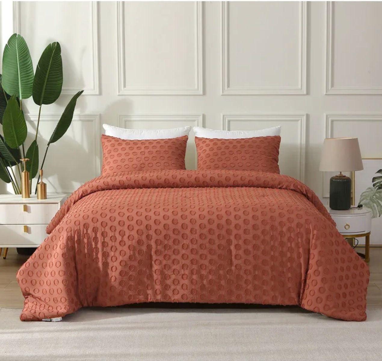 TUFTED 3pc COMFORTER SET Oxford Mills Home Fashion Factory Outlet and