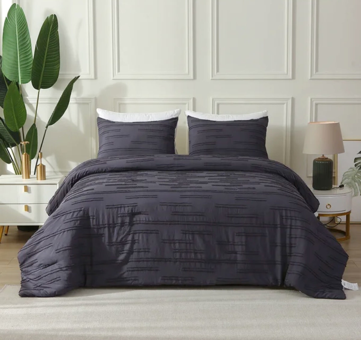 TUFTED 3pc COMFORTER SET Oxford Mills Home Fashion Factory Outlet and