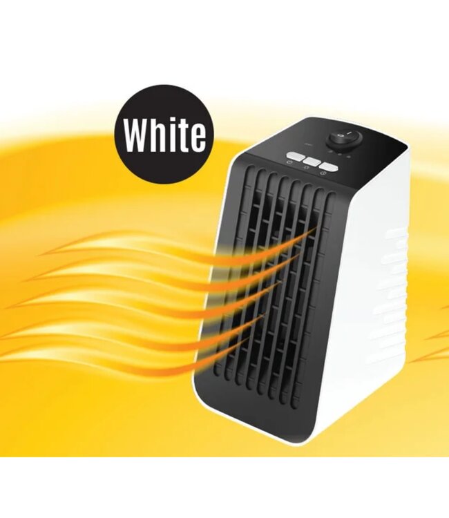 DESKTOP DIGITAL CERAMIC HEATER w/TIMER AND FAN