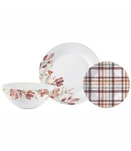 12pc DINNERWARE SET AUTUMN WATERCOLOUR