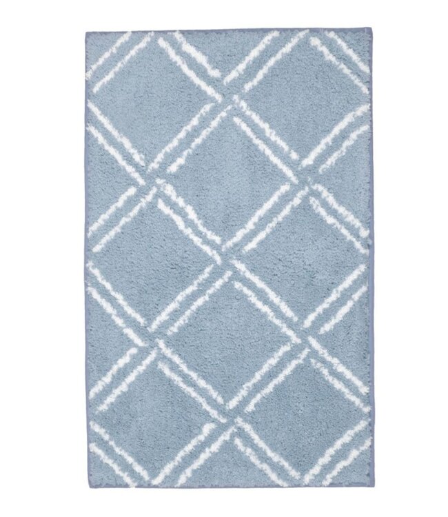 LE SPA DIAMOND TUFTED BATH MAT AST 20X30