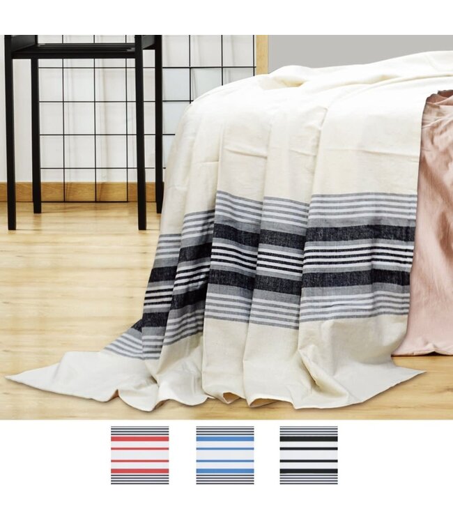 LAUREN TAYLOR TREMBLANT COTTON FLANNEL BLANKET