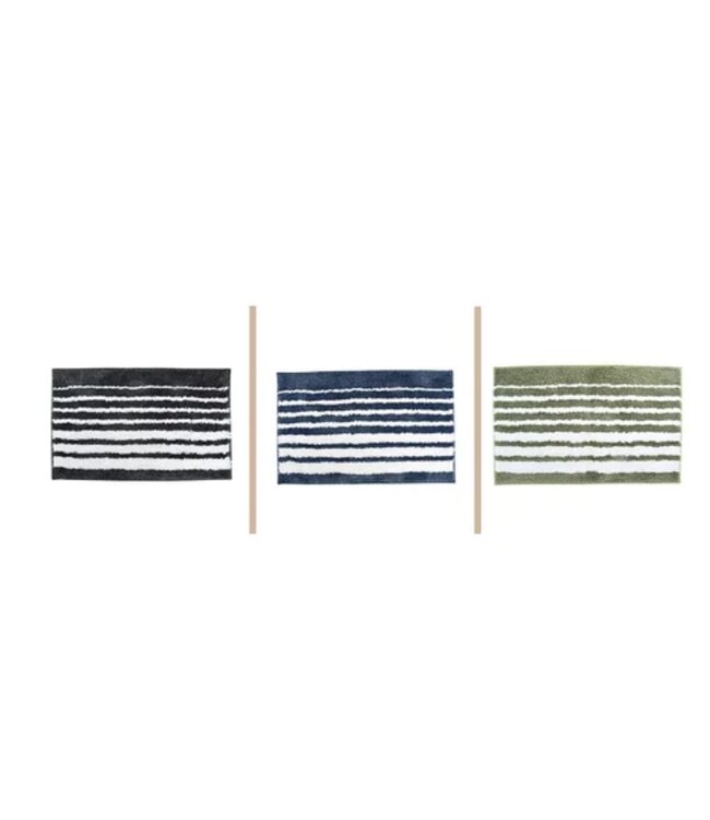 SPA LISE STRIPE BATH MAT AST 20X32"