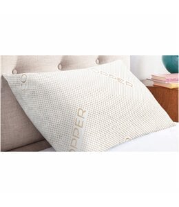 W HOME *COPPER KNIT QUILTED PILLOW PROTECTOR