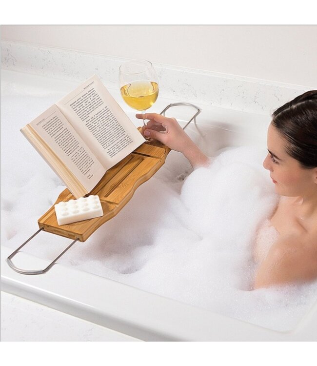 TRANQUILITY BAMBOO BATH CADDY 7X19-33.5" (MP8)