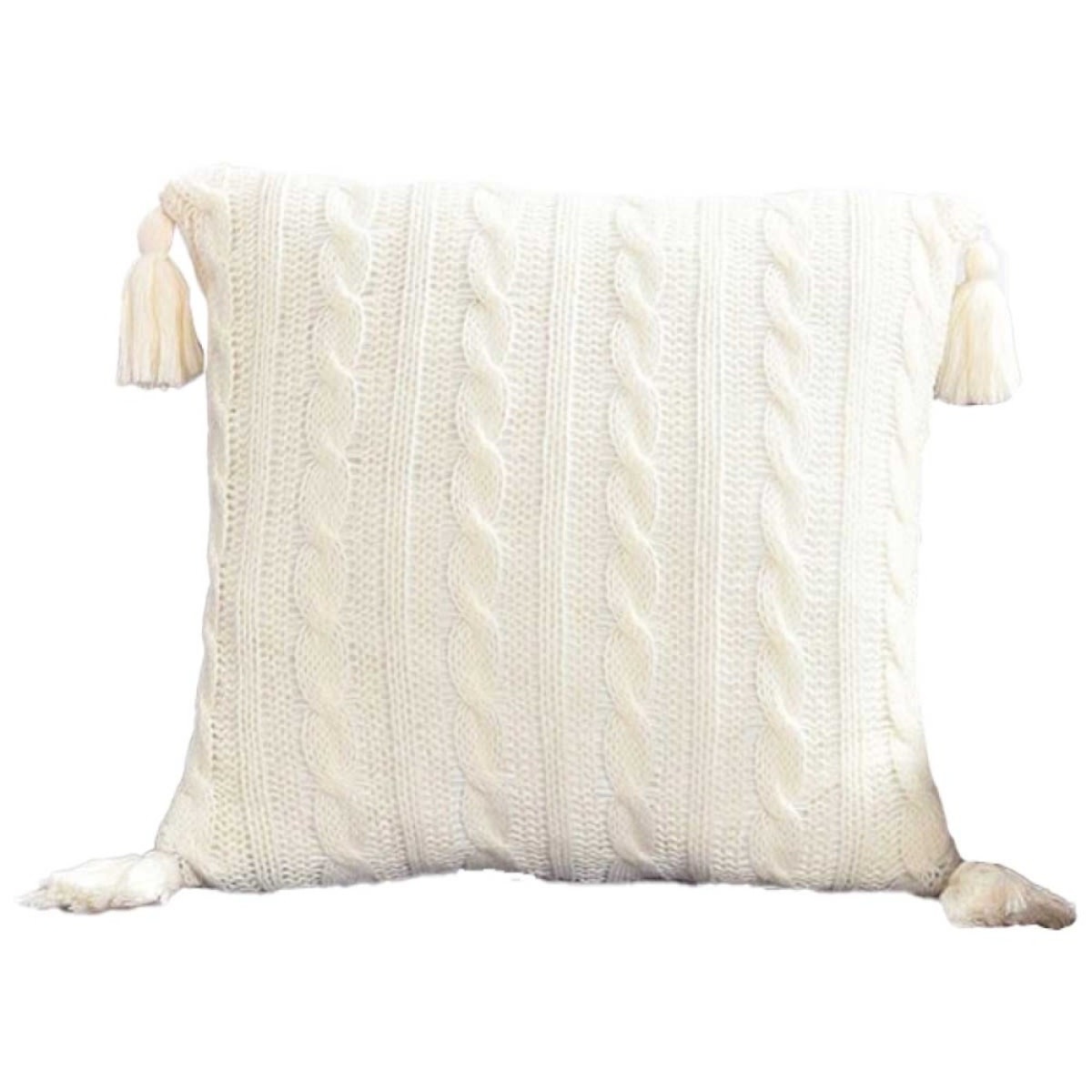 White cable knit throw pillows hotsell