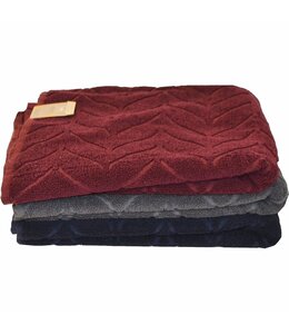 JACQUARD TOWELS NAVY OR CHARCOAL OR BURGUNDY