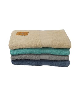 SOLID TOWELS AST (Turquoise, Grey, Blue, Taupe)