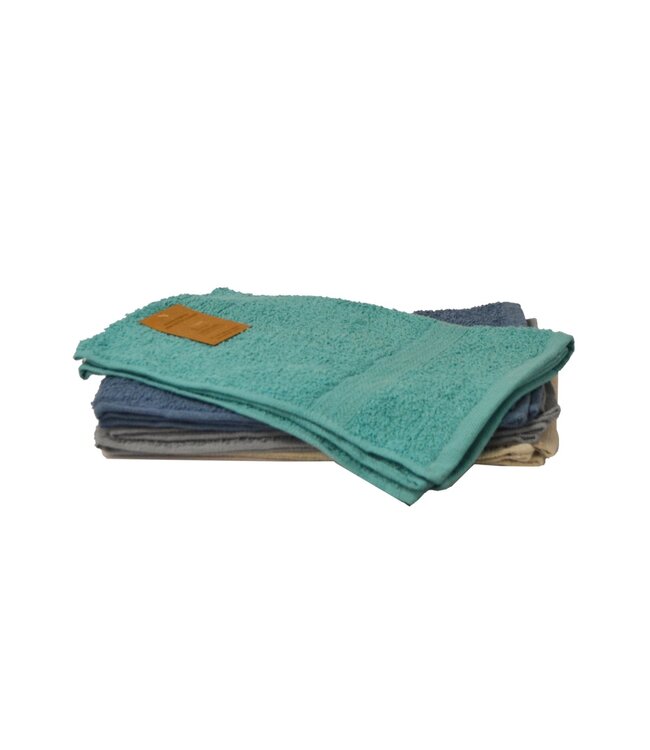 SOLID TOWELS AST (Turquoise, Grey, Blue, Taupe)