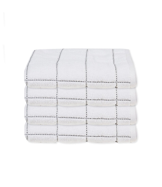 LAUREN TAYLOR MIDNIGHT CHECK TOWEL COLLECTION