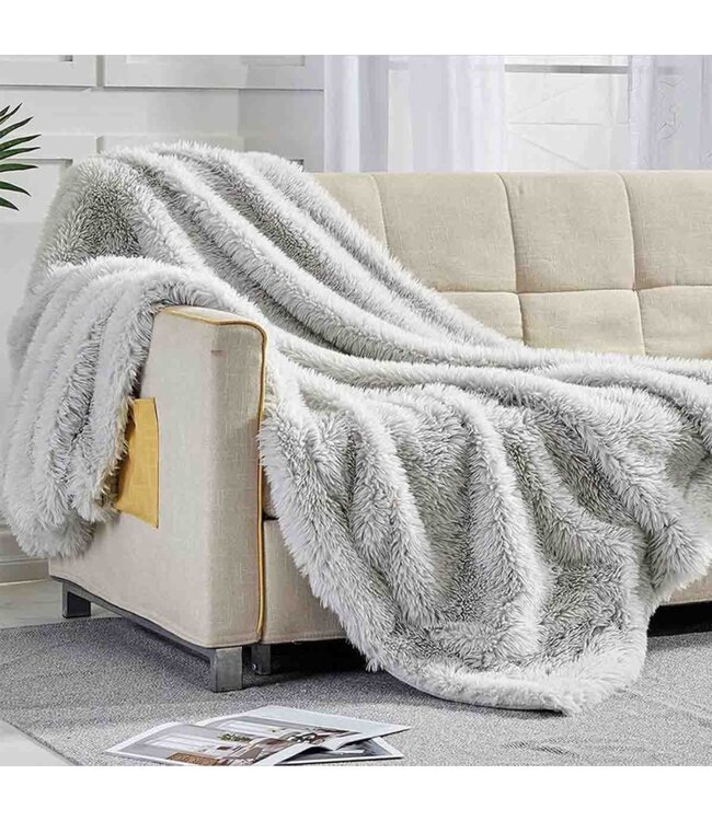 TIFFANY SHAG THROW AST 50X60"