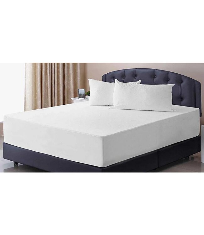 STUDIO 707 URBAN KNIT WATERPROOF MATTRESS PROTECTORS WHITE