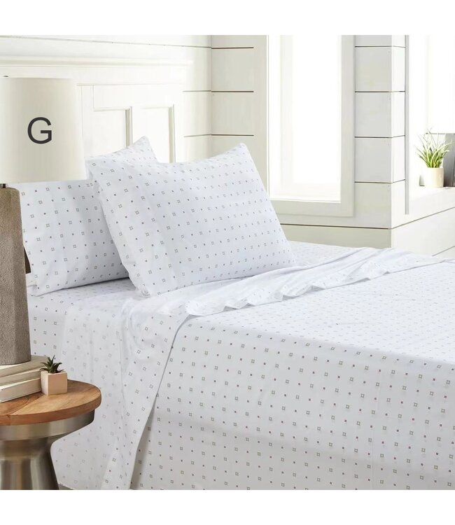 HAWKINS COLLECTION MICROFIBER SHEET SET AST