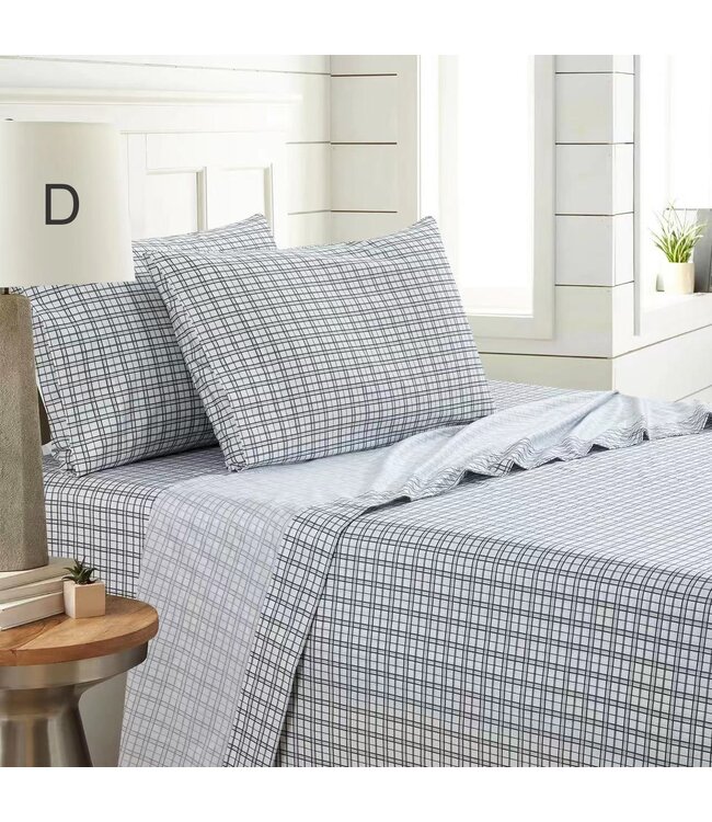 HAWKINS COLLECTION MICROFIBER SHEET SET AST