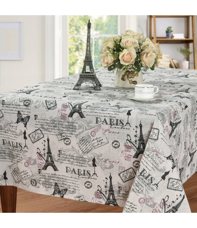 LAUREN TAYLOR PARIS TABLECLOTH WHITE