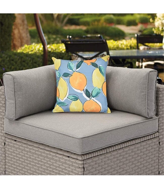 OUTDOOR CABANA CUSHION PRINTED 17X17"