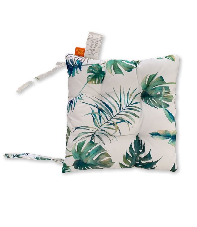 OUTDOOR ELOISE COLLECTION 2pk CHAIR PAD PRINTED 17X17"